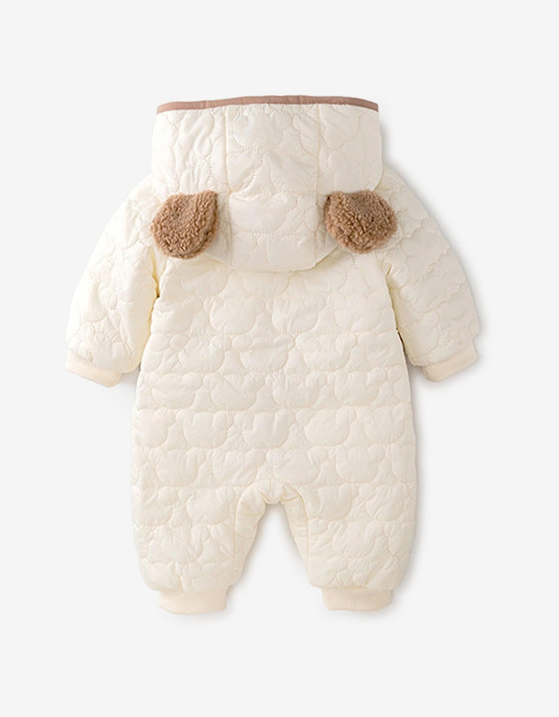 Baby The Friendly Bear Puffy Suit in Ivory