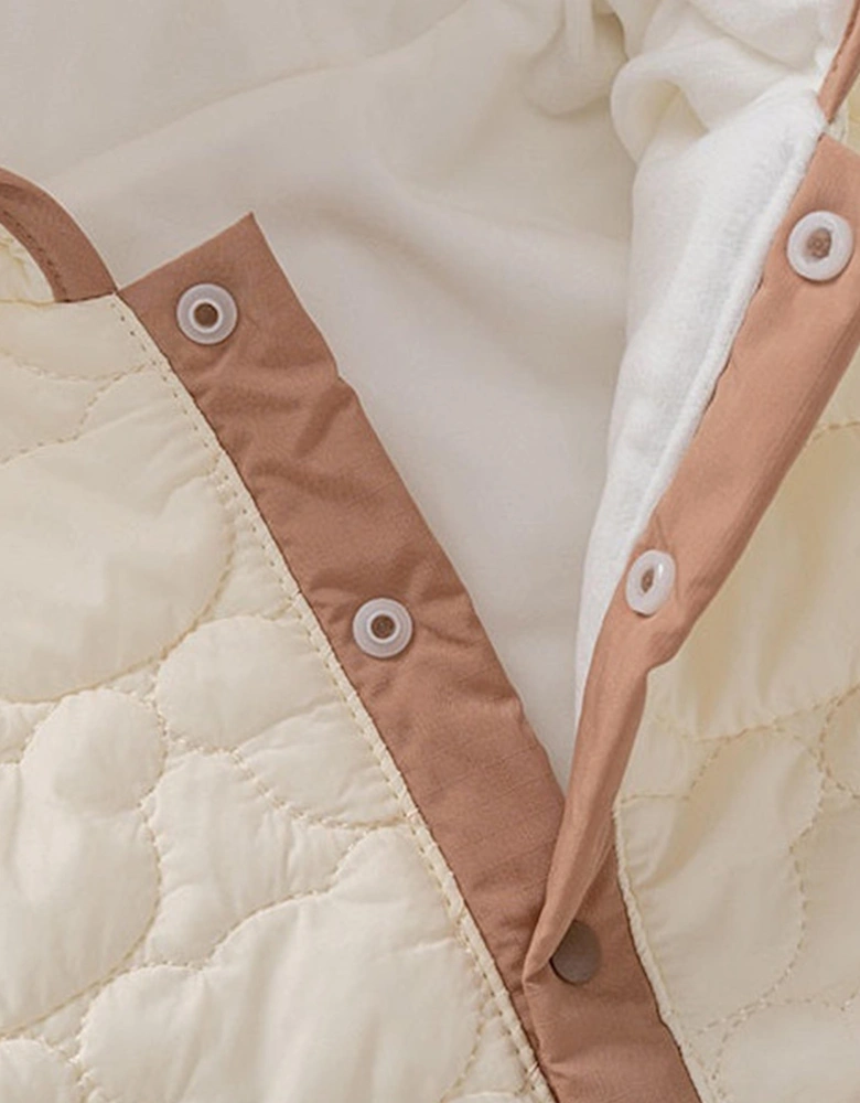 Baby The Friendly Bear Puffy Suit in Ivory