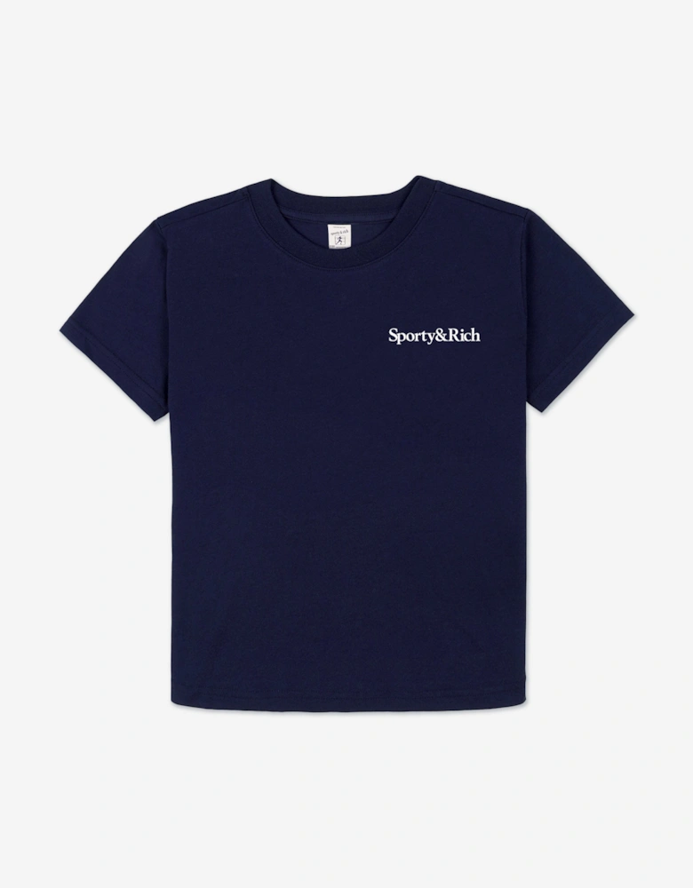 Kids Play Tennis T-Shirt in Navy