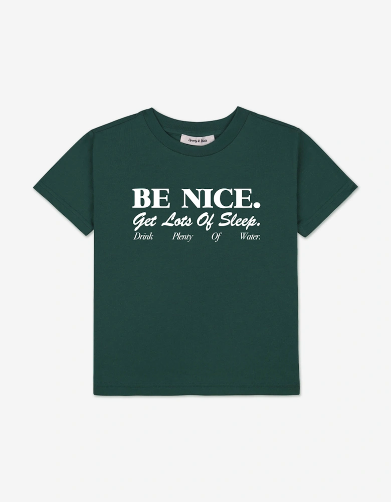 Kids Be Nice T-Shirt in Green