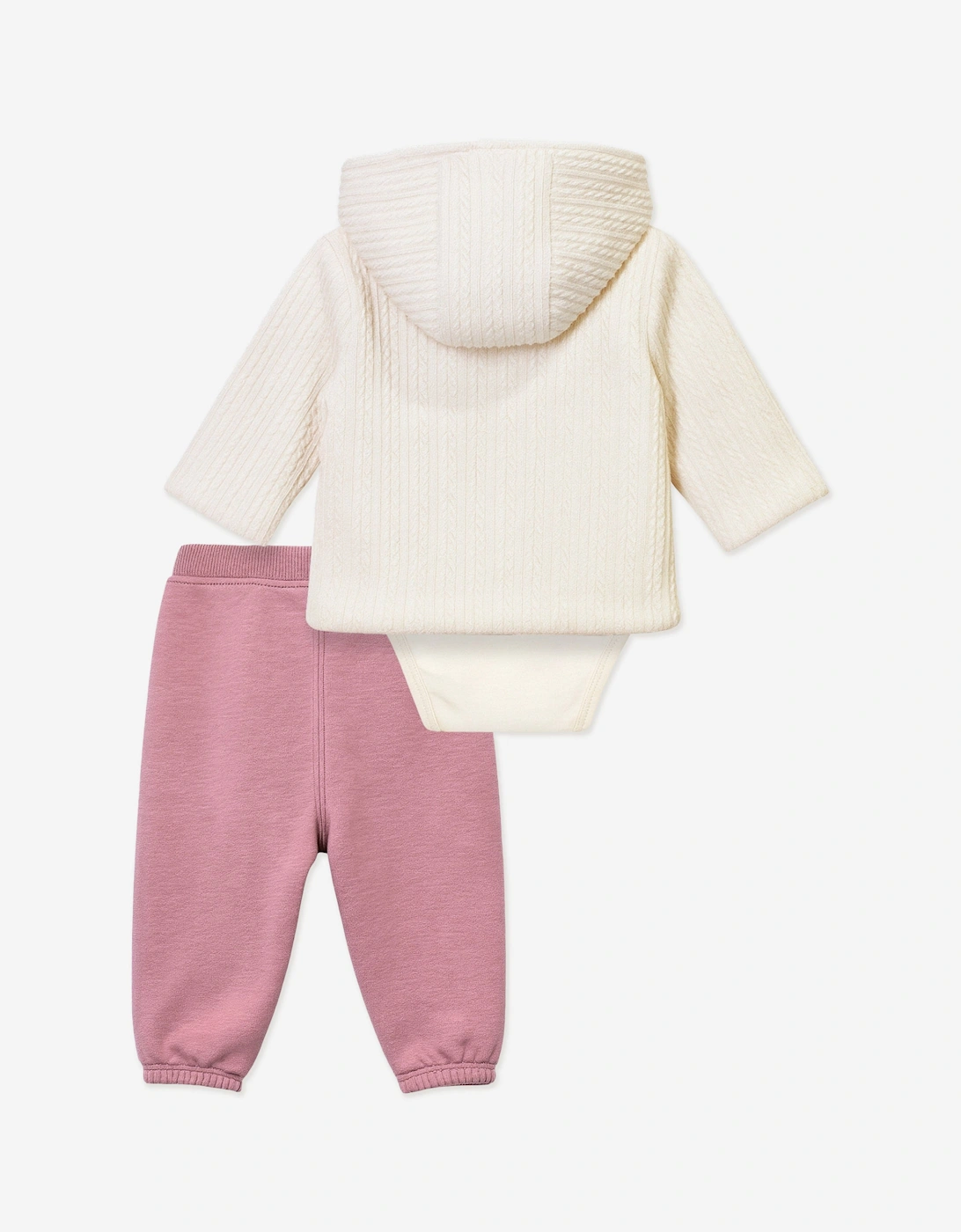 Baby Girls 3 Piece Outfit Set in Pink