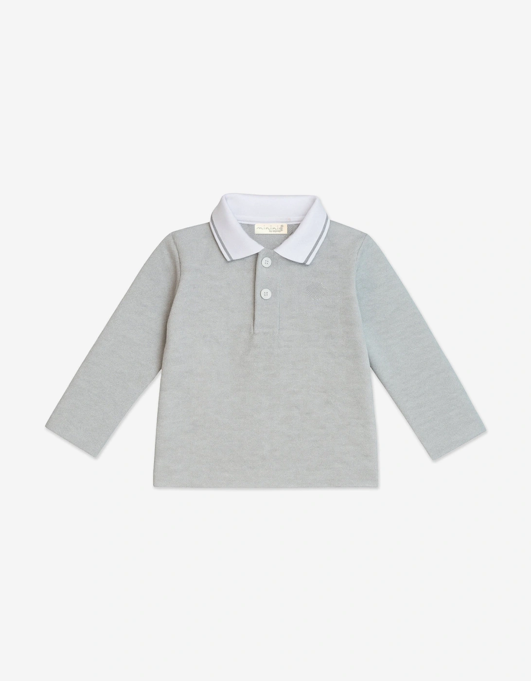 Baby Boys Polo Shirt and Trouser Set in Grey