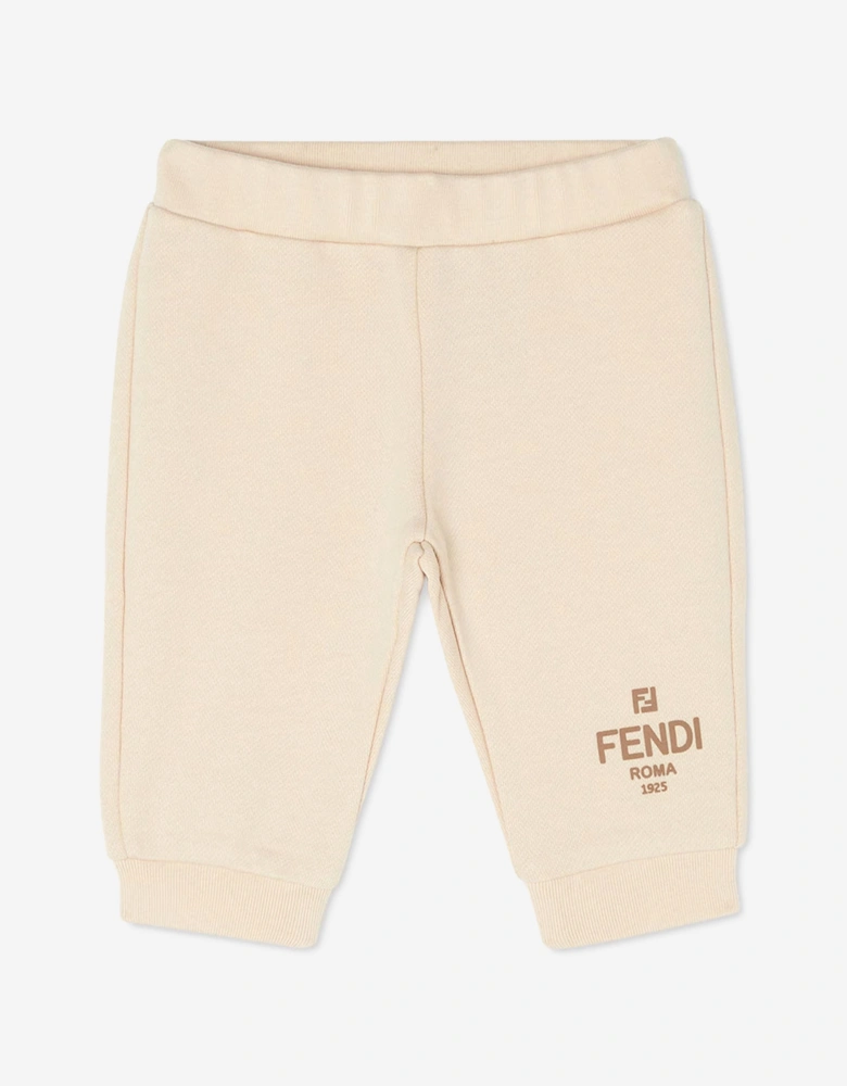Baby Logo Joggers in Ivory