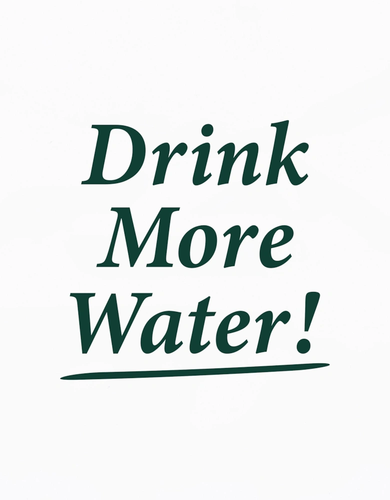 Kids Drink More Water T-Shirt in White