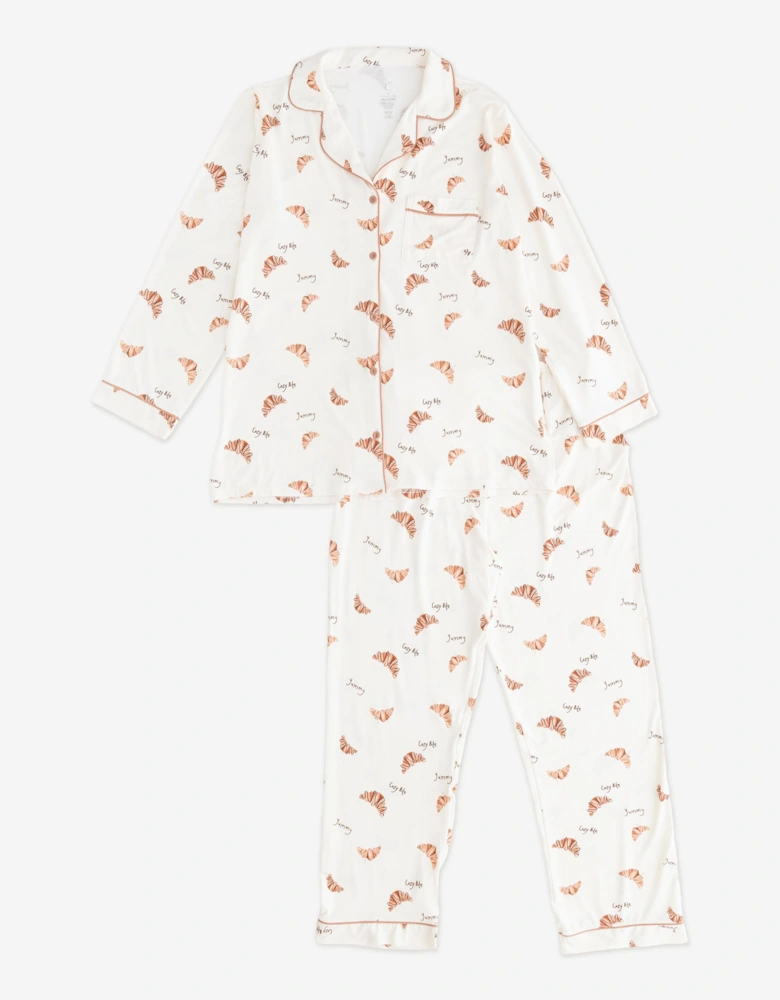 Adult COZY Croissant Club Pyjamas in Ivory