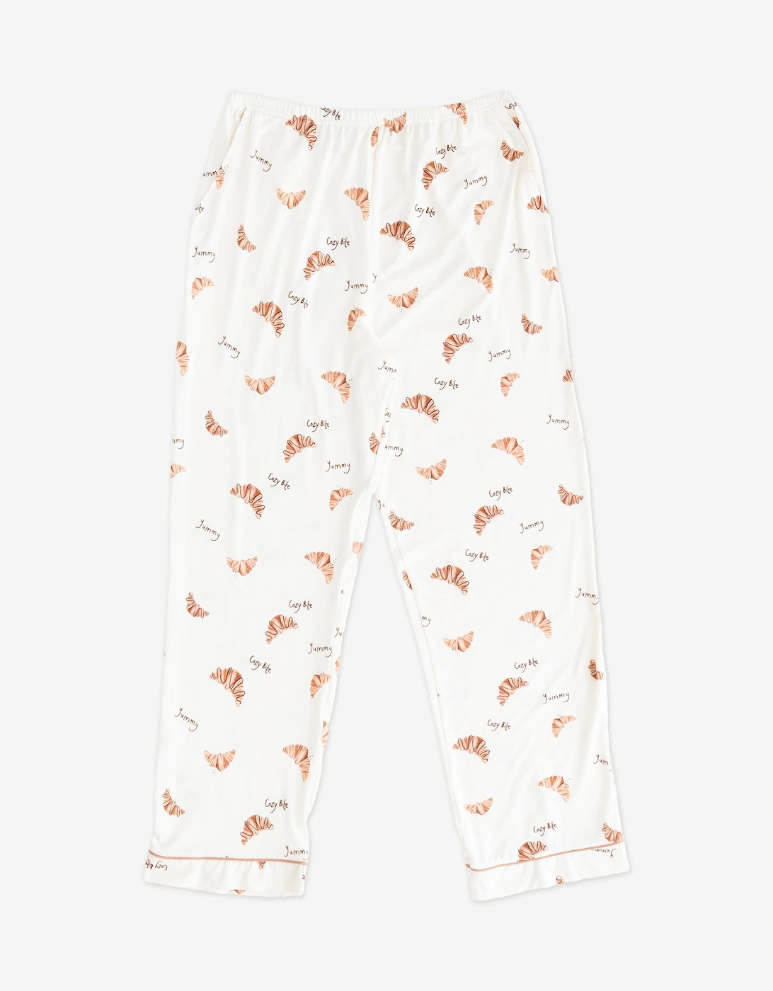 Adult COZY Croissant Club Pyjamas in Ivory