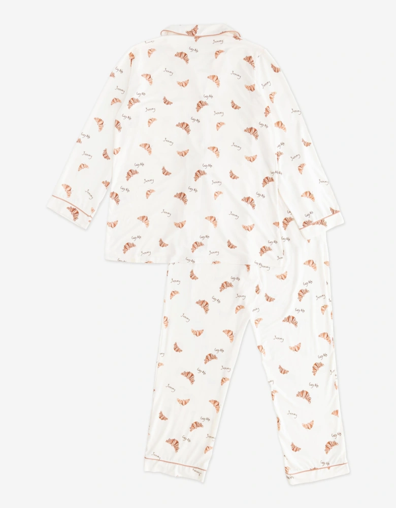 Adult COZY Croissant Club Pyjamas in Ivory