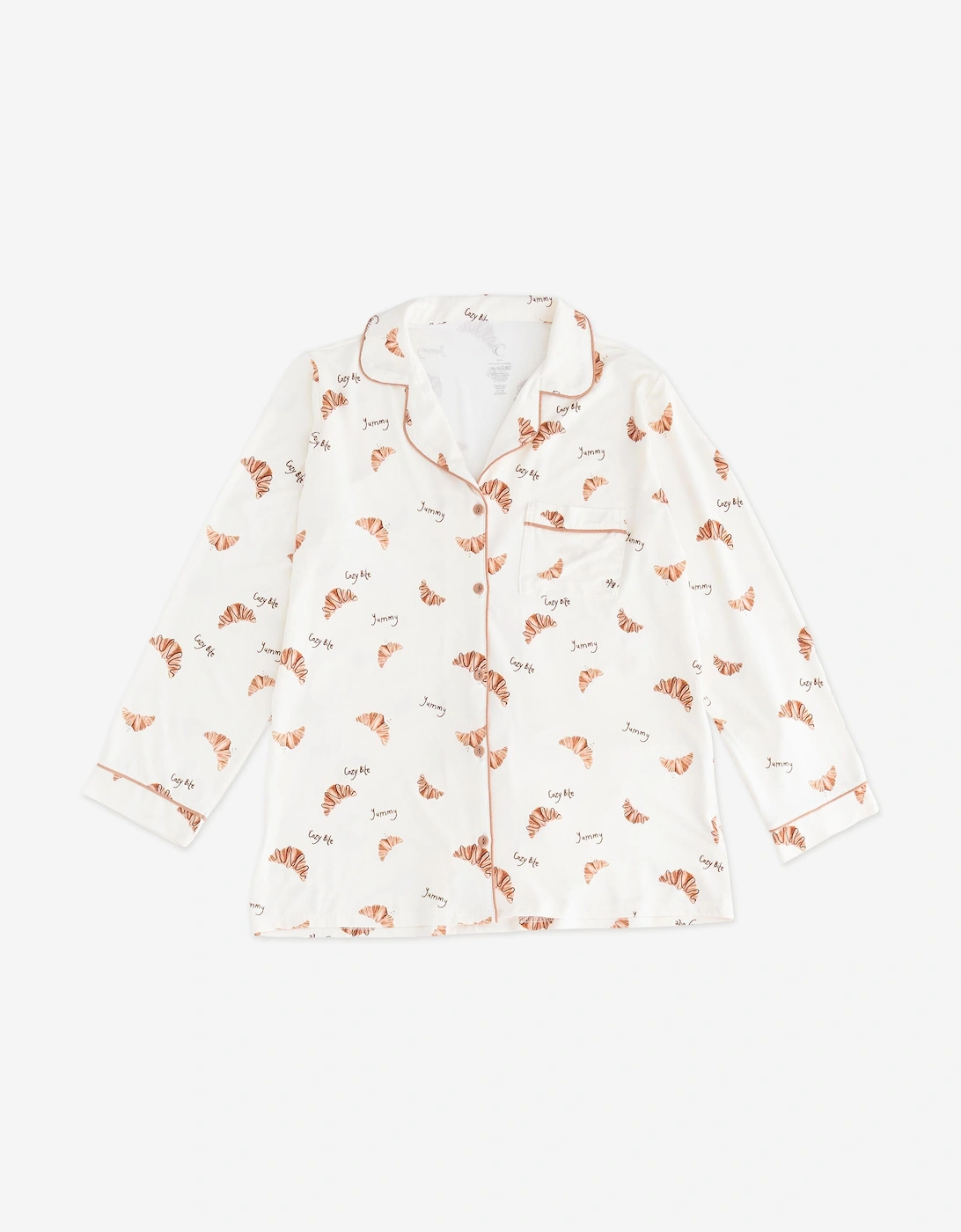 Adult COZY Croissant Club Pyjamas in Ivory