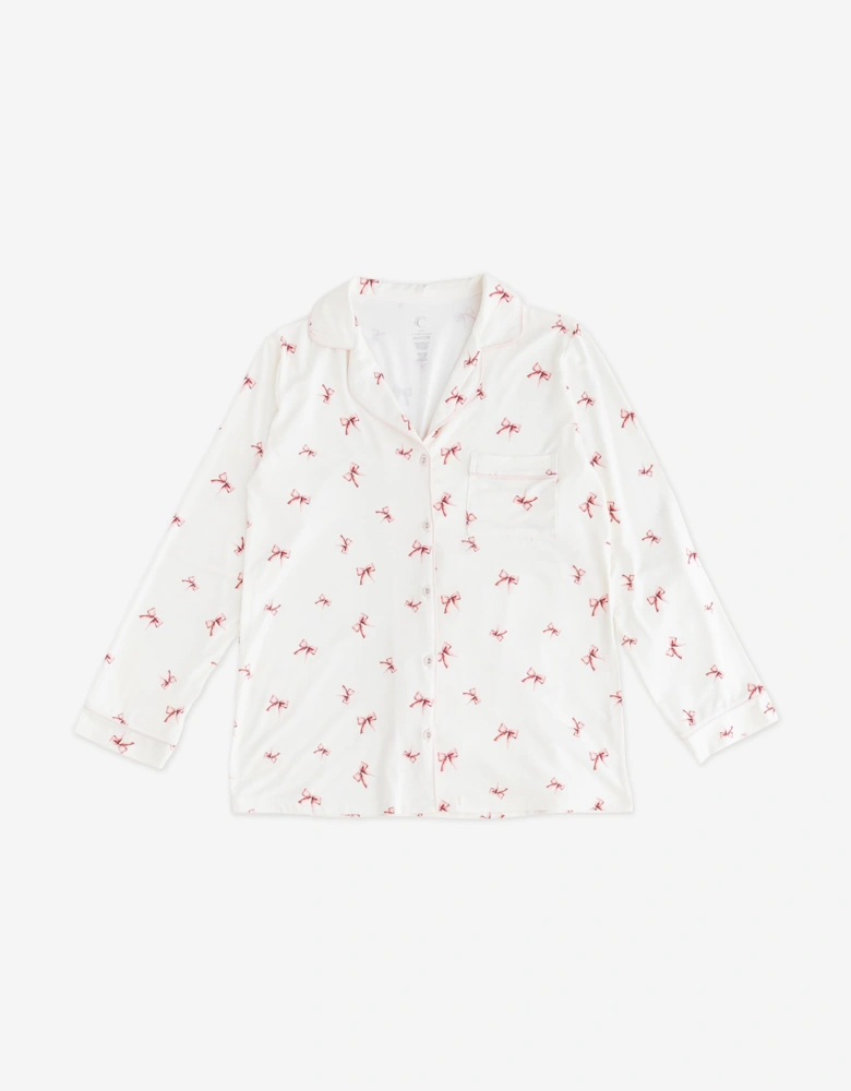 Adult COZY Rosy Ribbon Pyjamas in Ivory