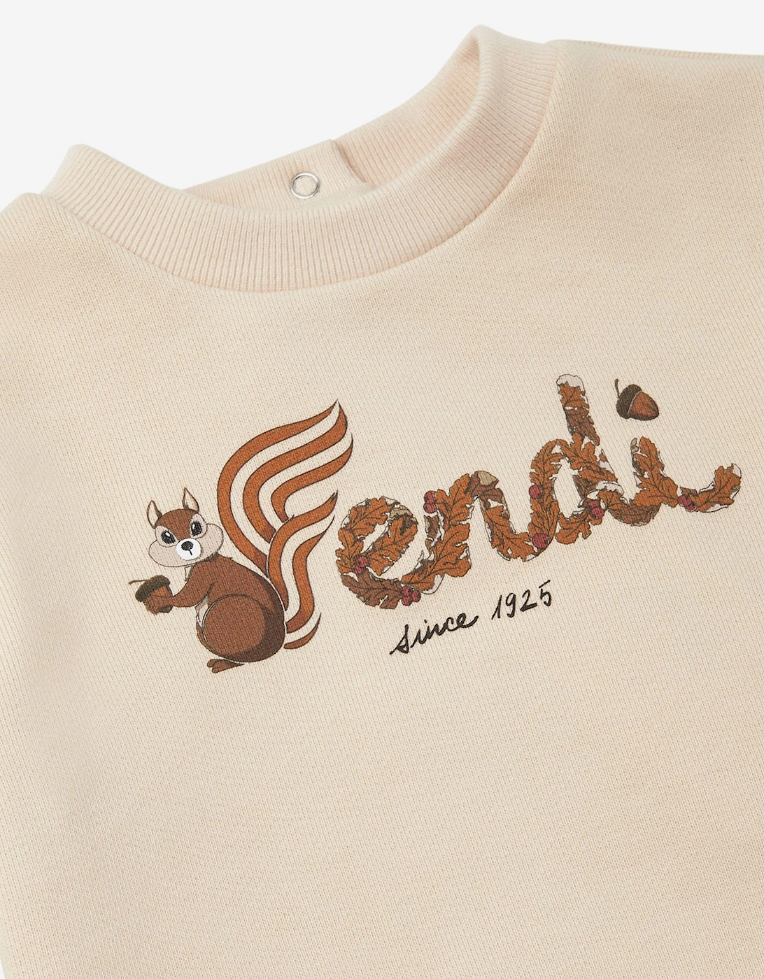 Baby Squirrel Logo Sweatshirt in Ivory
