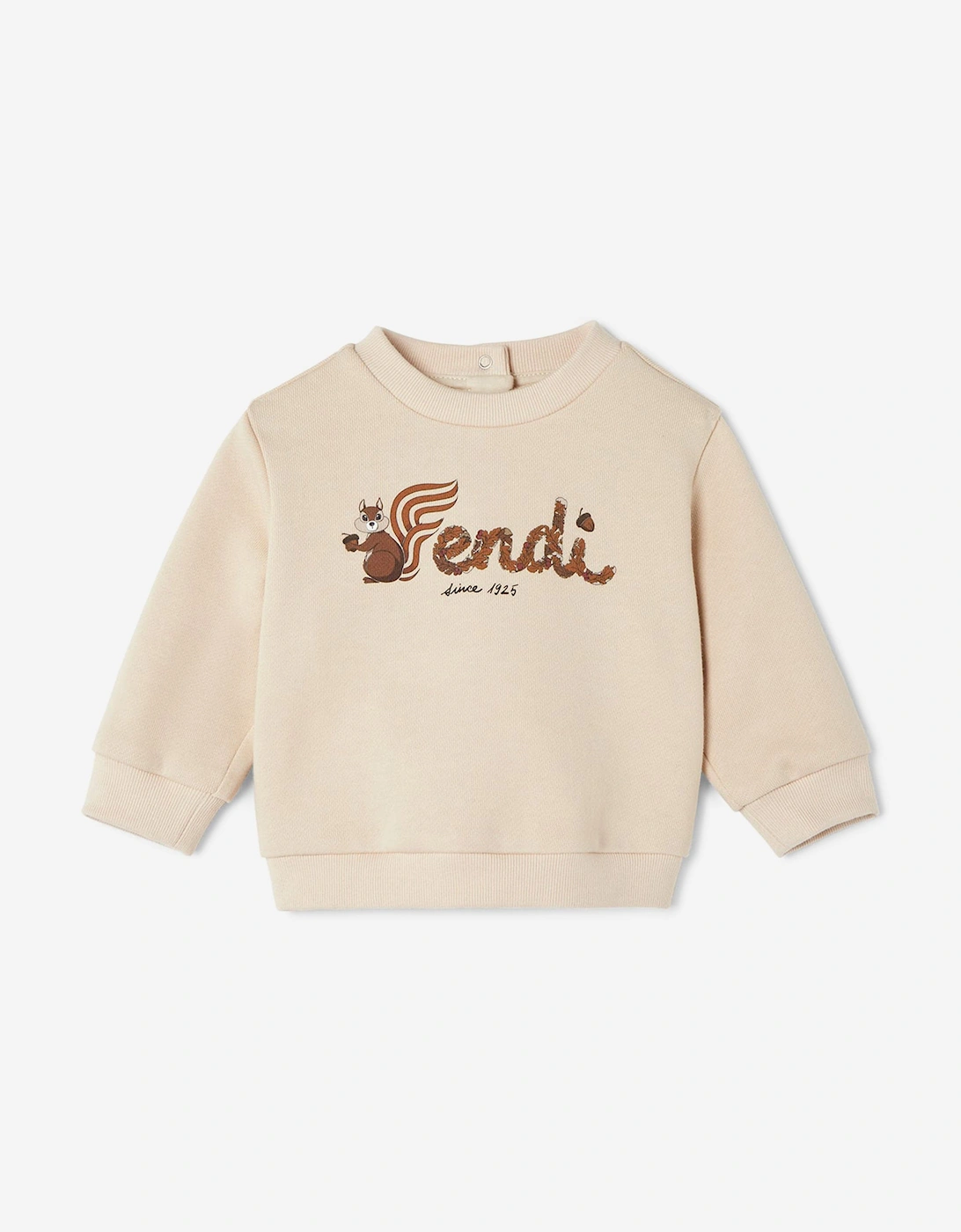 Baby Squirrel Logo Sweatshirt in Ivory, 4 of 3