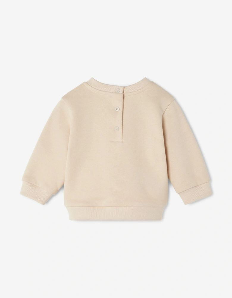 Baby Squirrel Logo Sweatshirt in Ivory