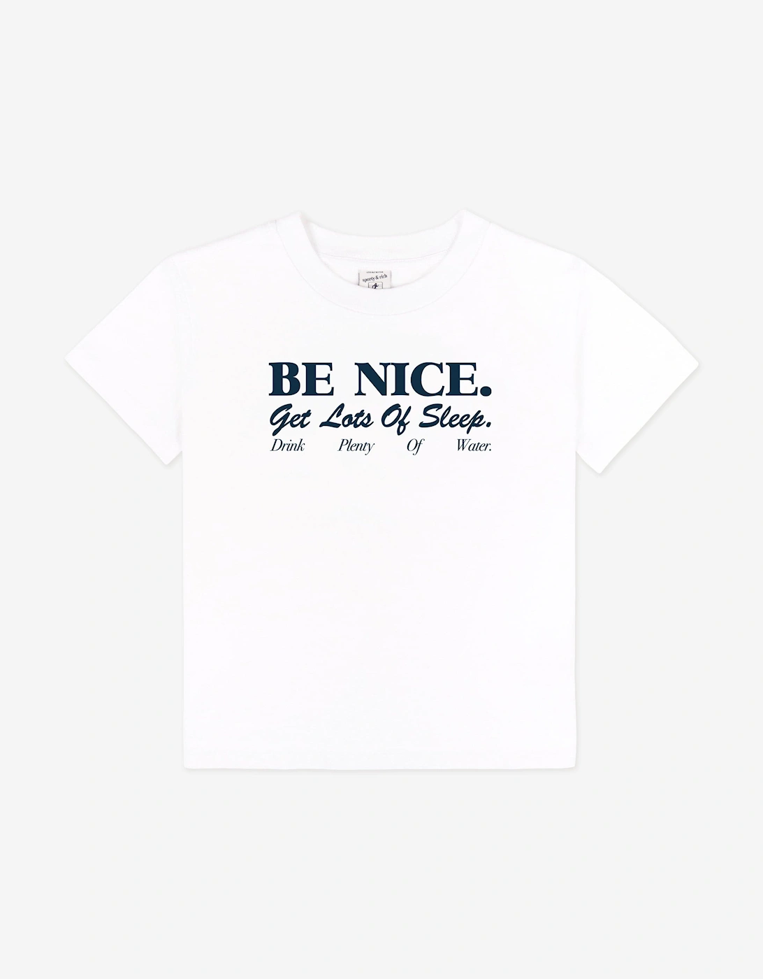 Sporty & Rich Sporty & Rich Kids Be Nice T-Shirt in White