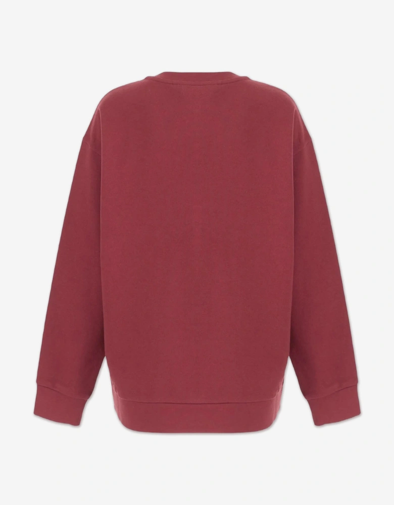 Kids Slogan Sweatshirt in Red