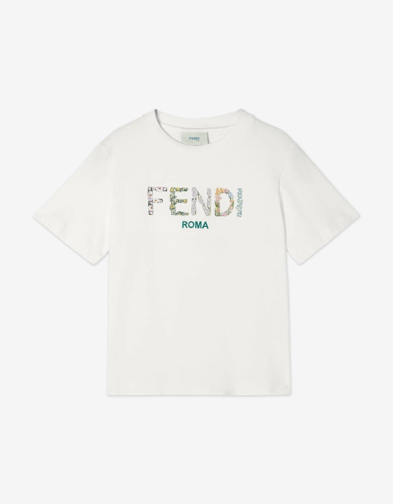 Girls Logo T-Shirt in White