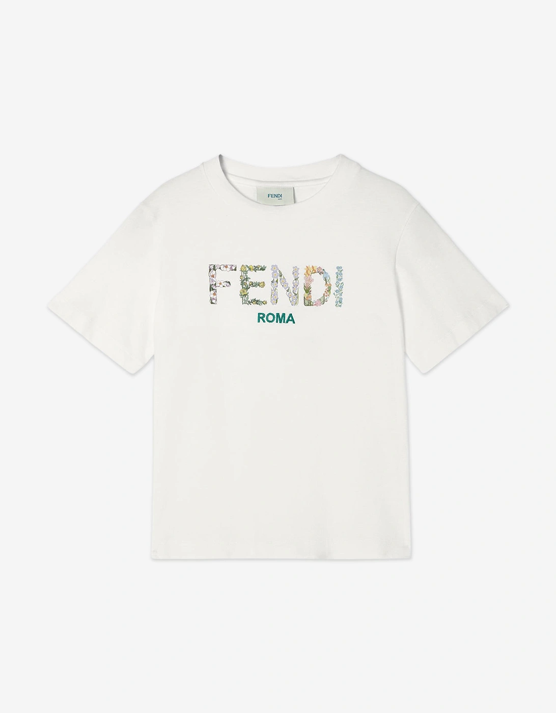 Girls Logo T-Shirt in White, 4 of 3