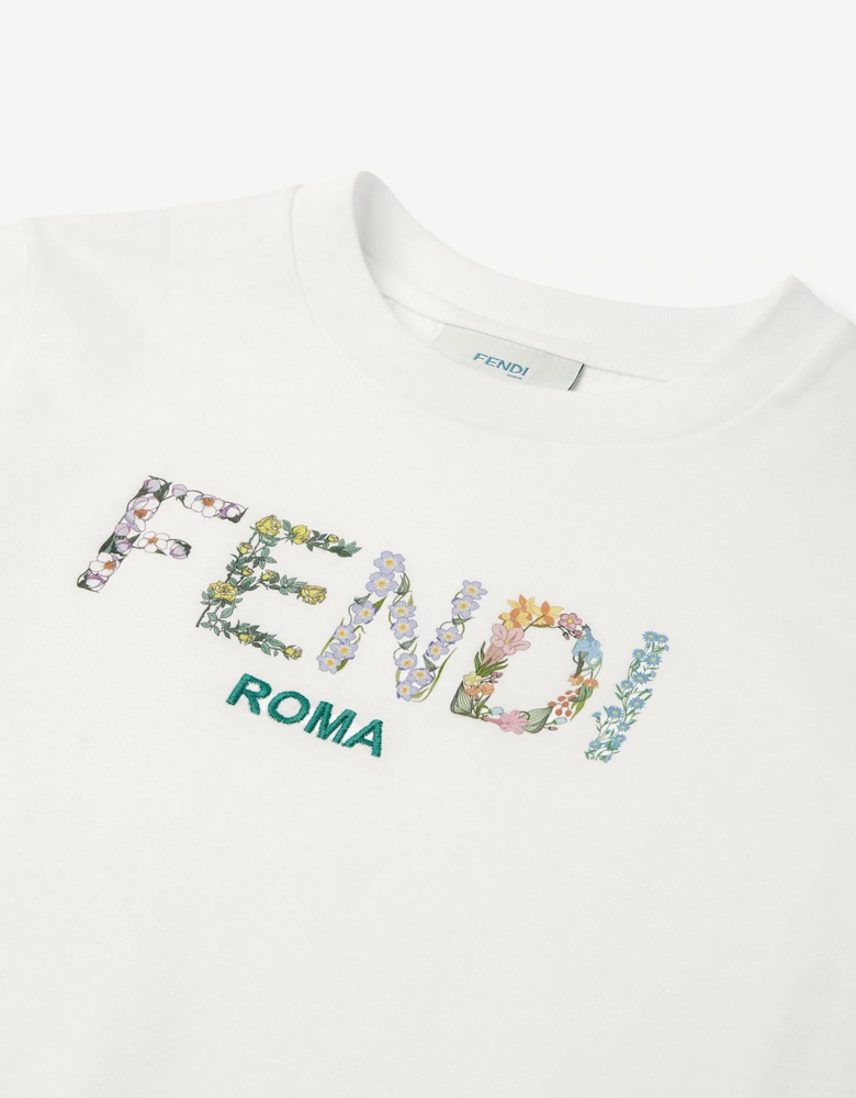 Girls Logo T-Shirt in White