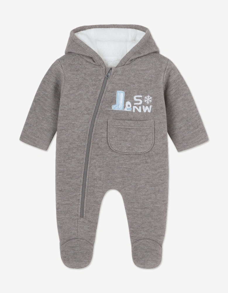 Baby Boys Pramsuit in Grey