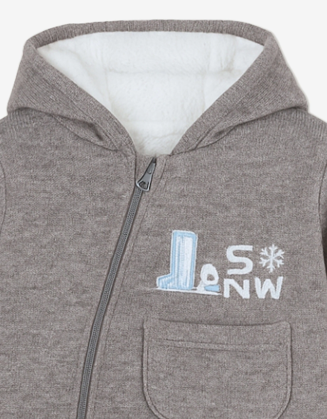 Baby Boys Pramsuit in Grey