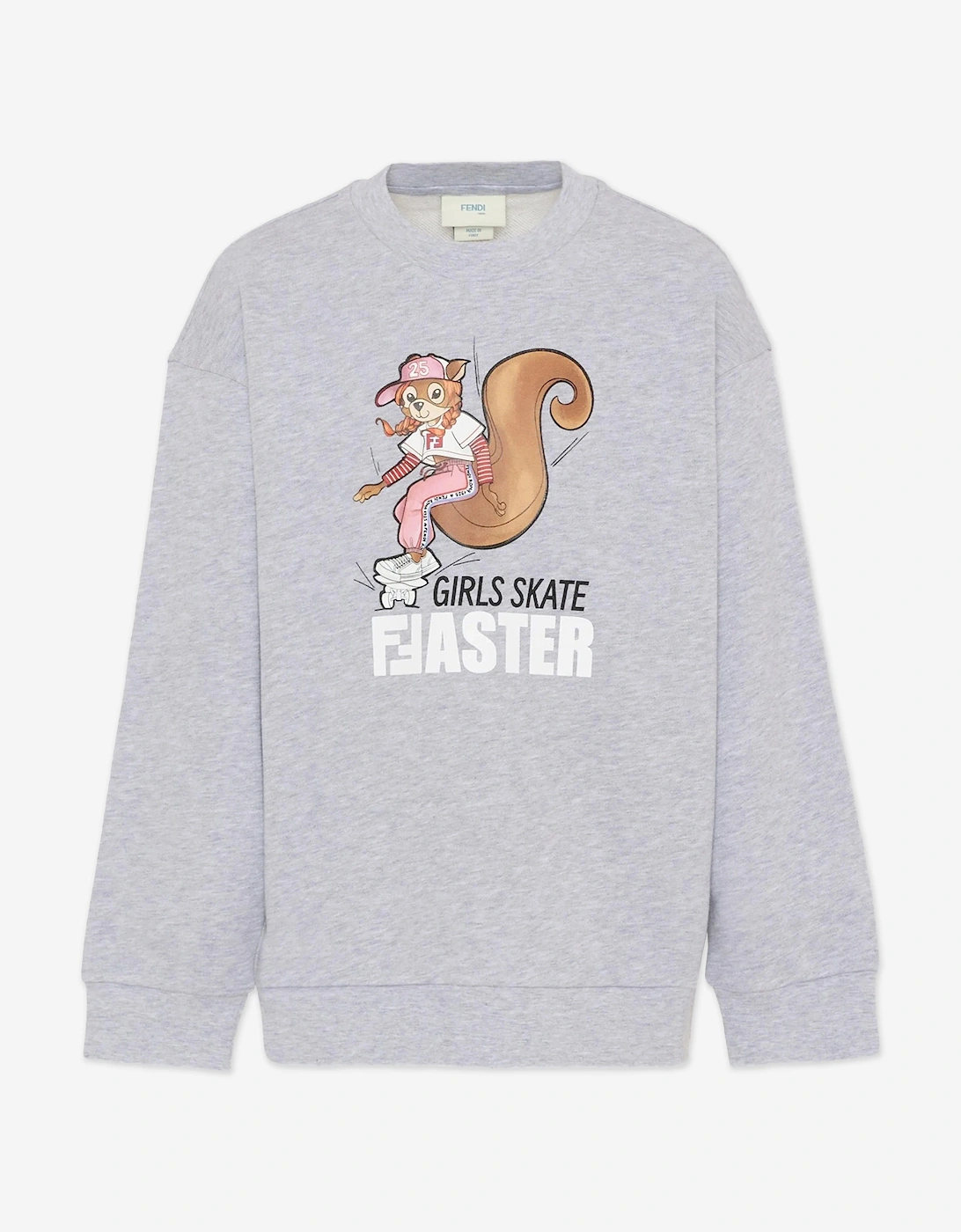 Girls Squirrel Sweatshirt in Grey, 5 of 4