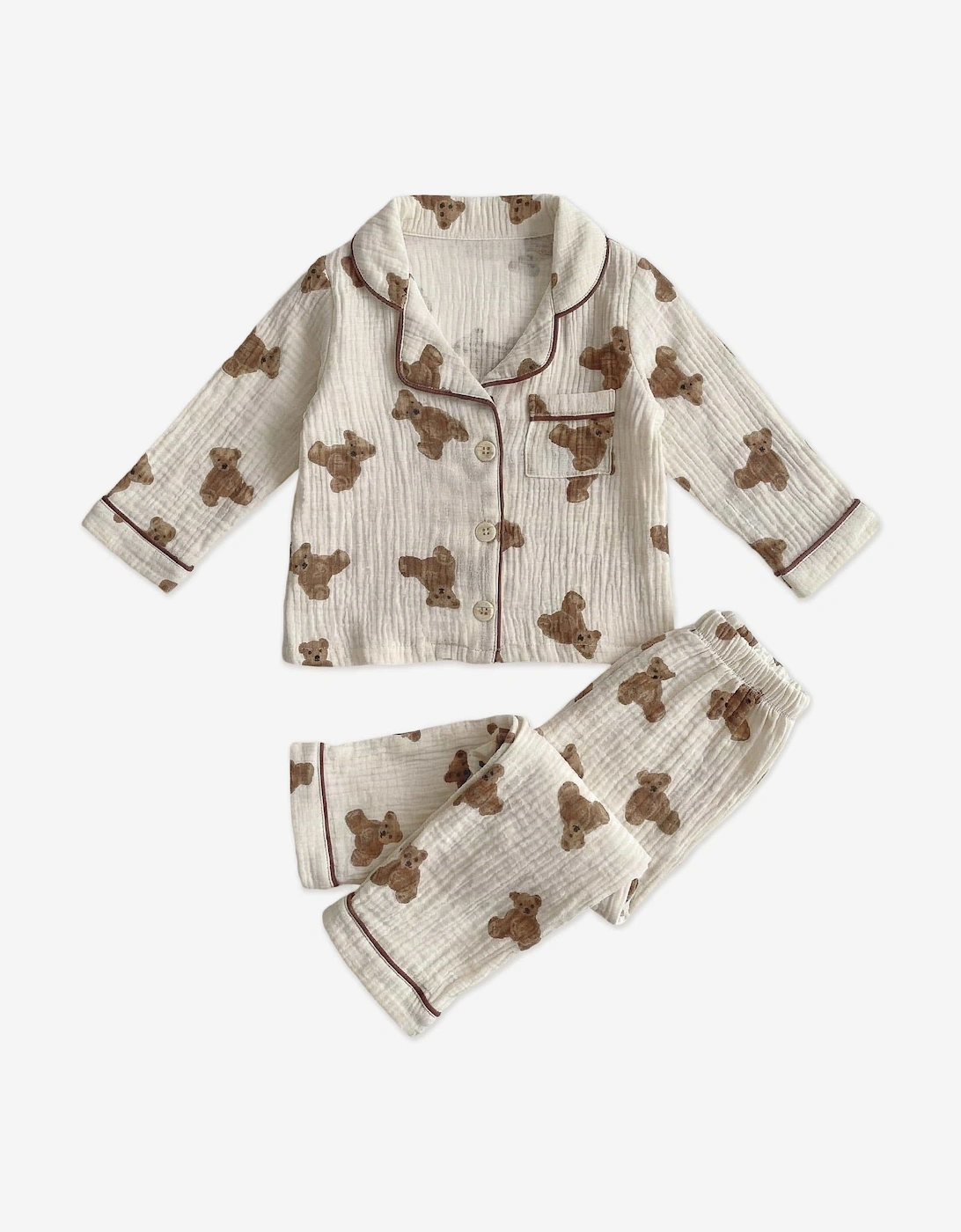 Kids The Bear Pyjamas in Ivory, 5 of 4