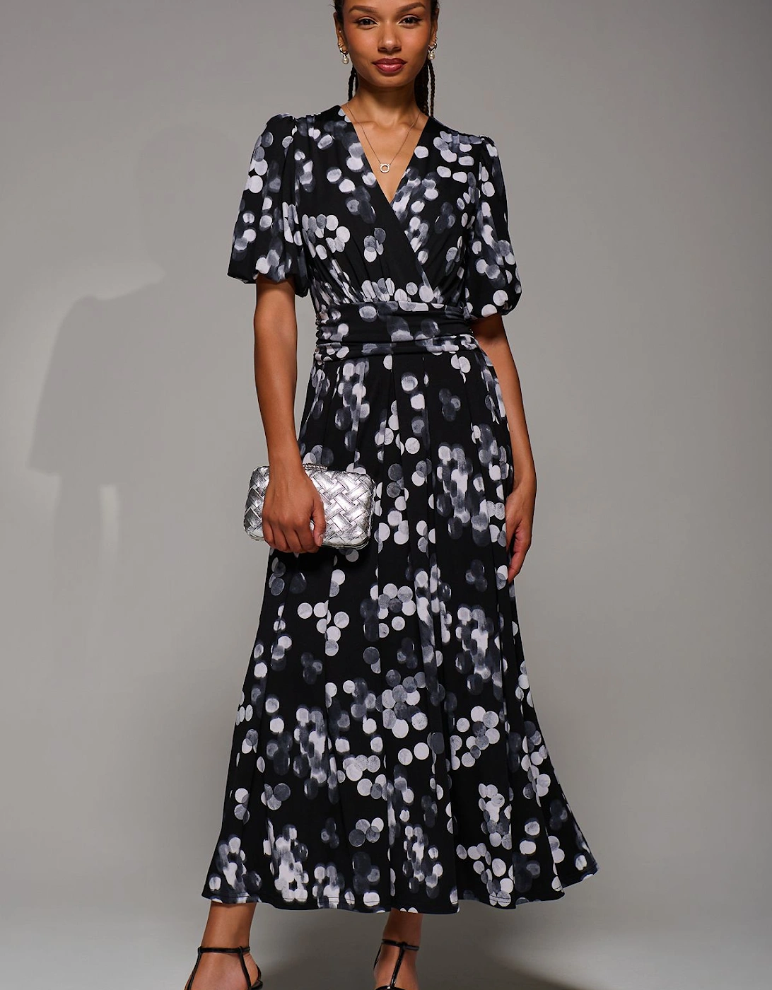 Puff Sleeve Jersey Maxi Dress, 2 of 1