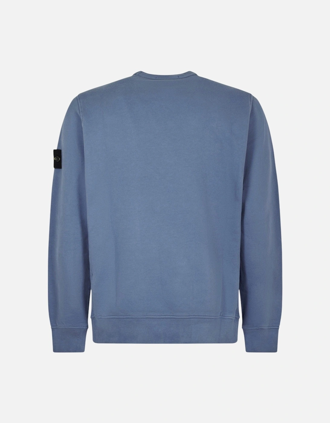 Brushed Organic Cotton Blue Sweatshirt