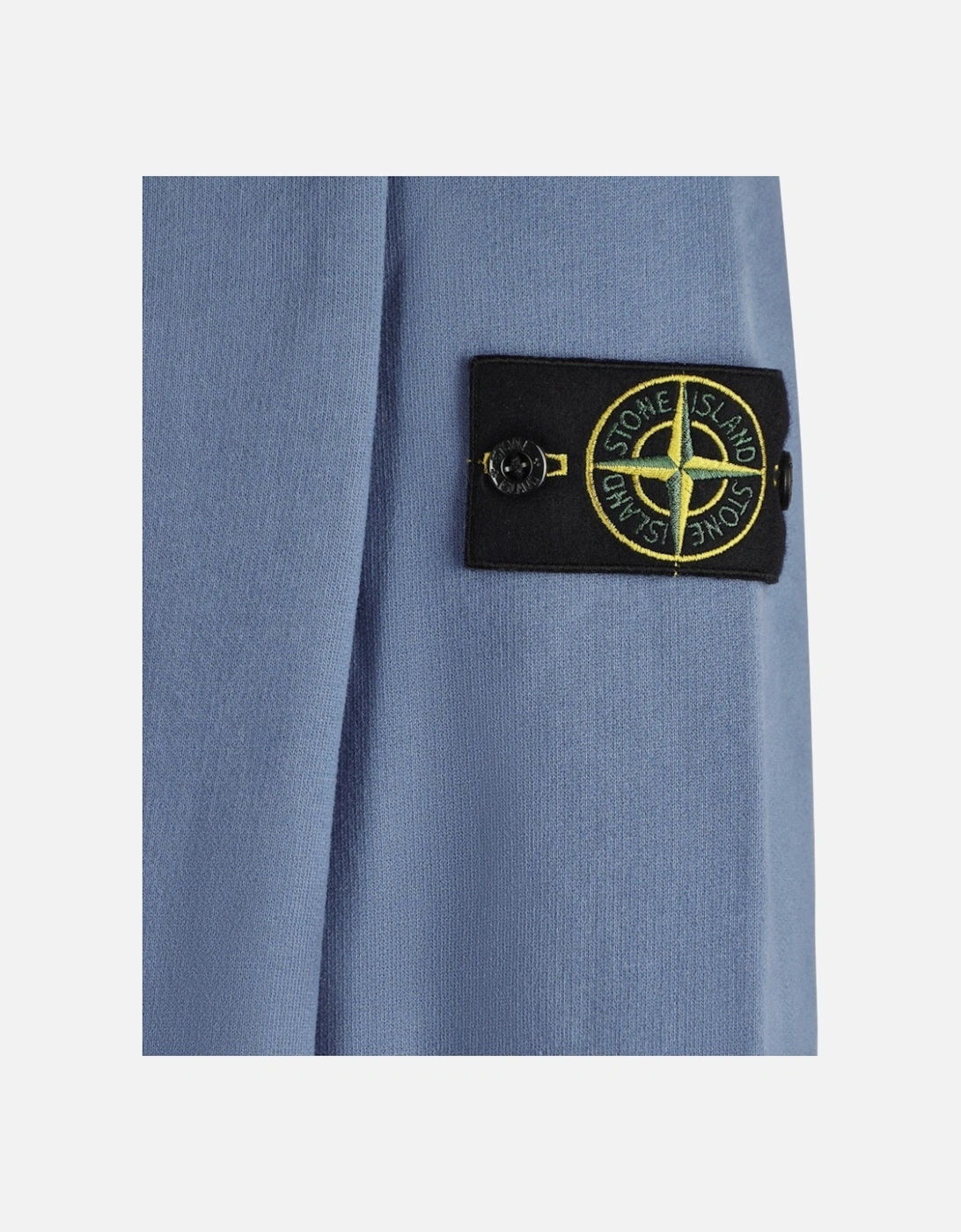 Brushed Organic Cotton Blue Sweatshirt