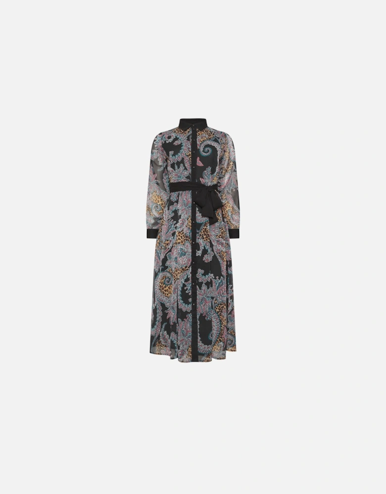 Paisley Print Shirt Dress