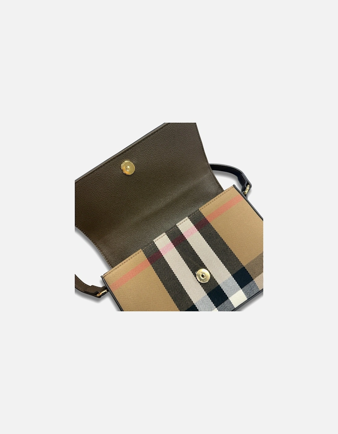 'New Hampshire' Leather Shoulder Bag Ebony Brown