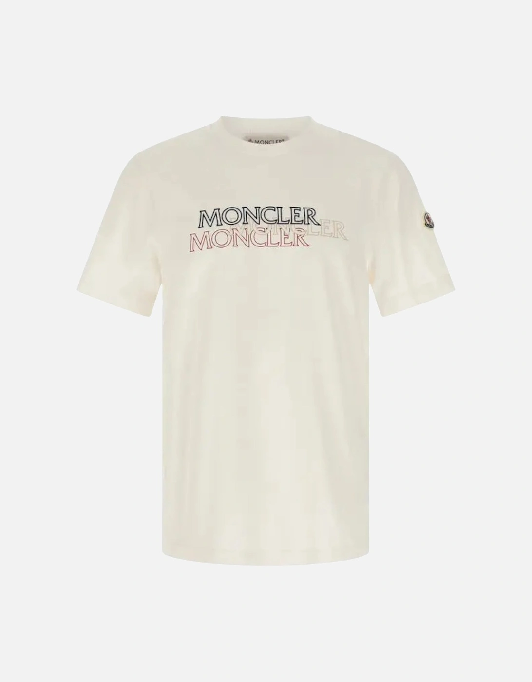 Flocked Logo White T-shirt, 3 of 2