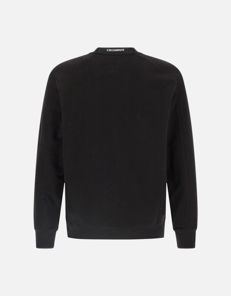 C.P. Company Diagonal Raised Black Sweatshirt