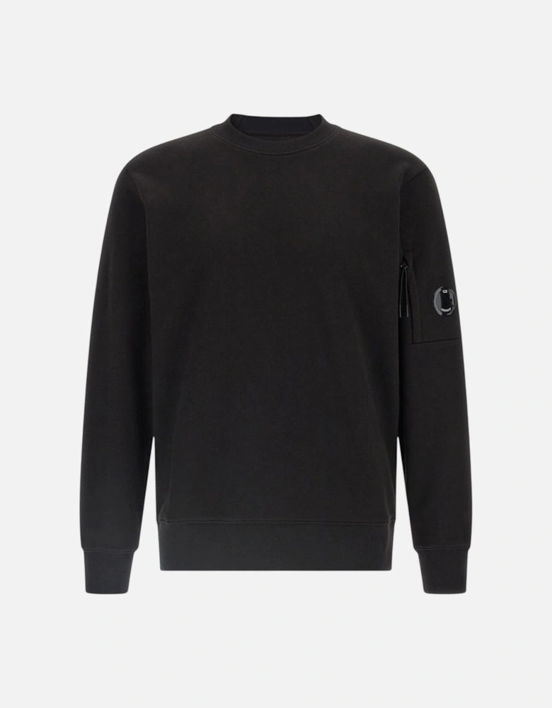 C.P. Company Diagonal Raised Black Sweatshirt