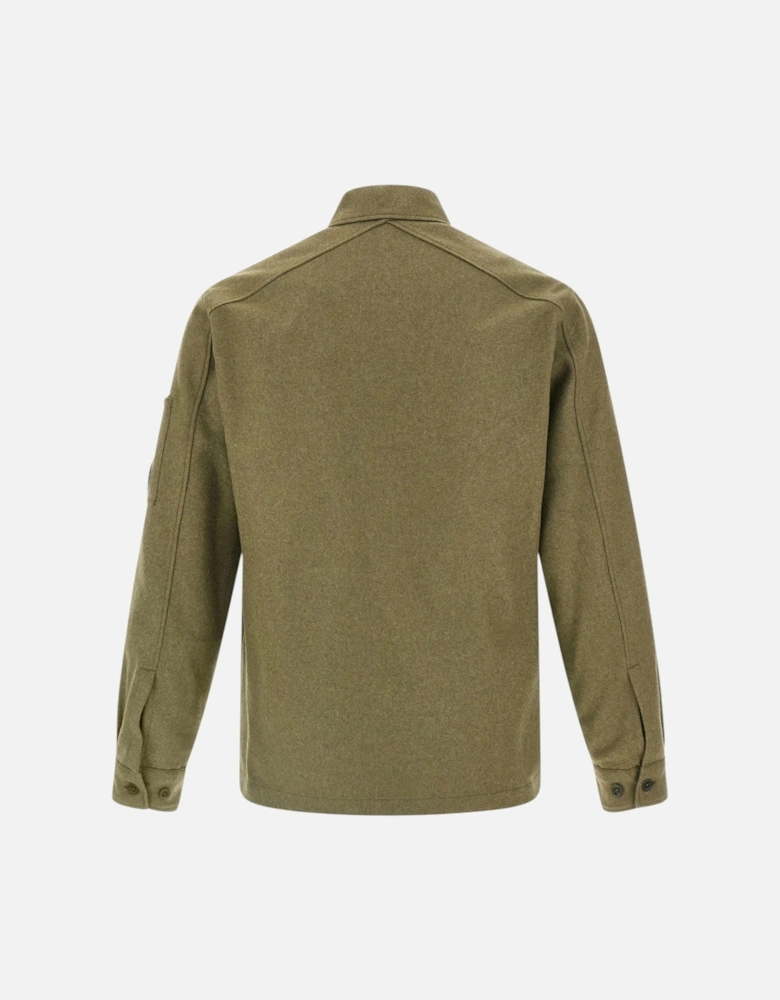 C.P. Company Felt Lens Khaki Overshirt