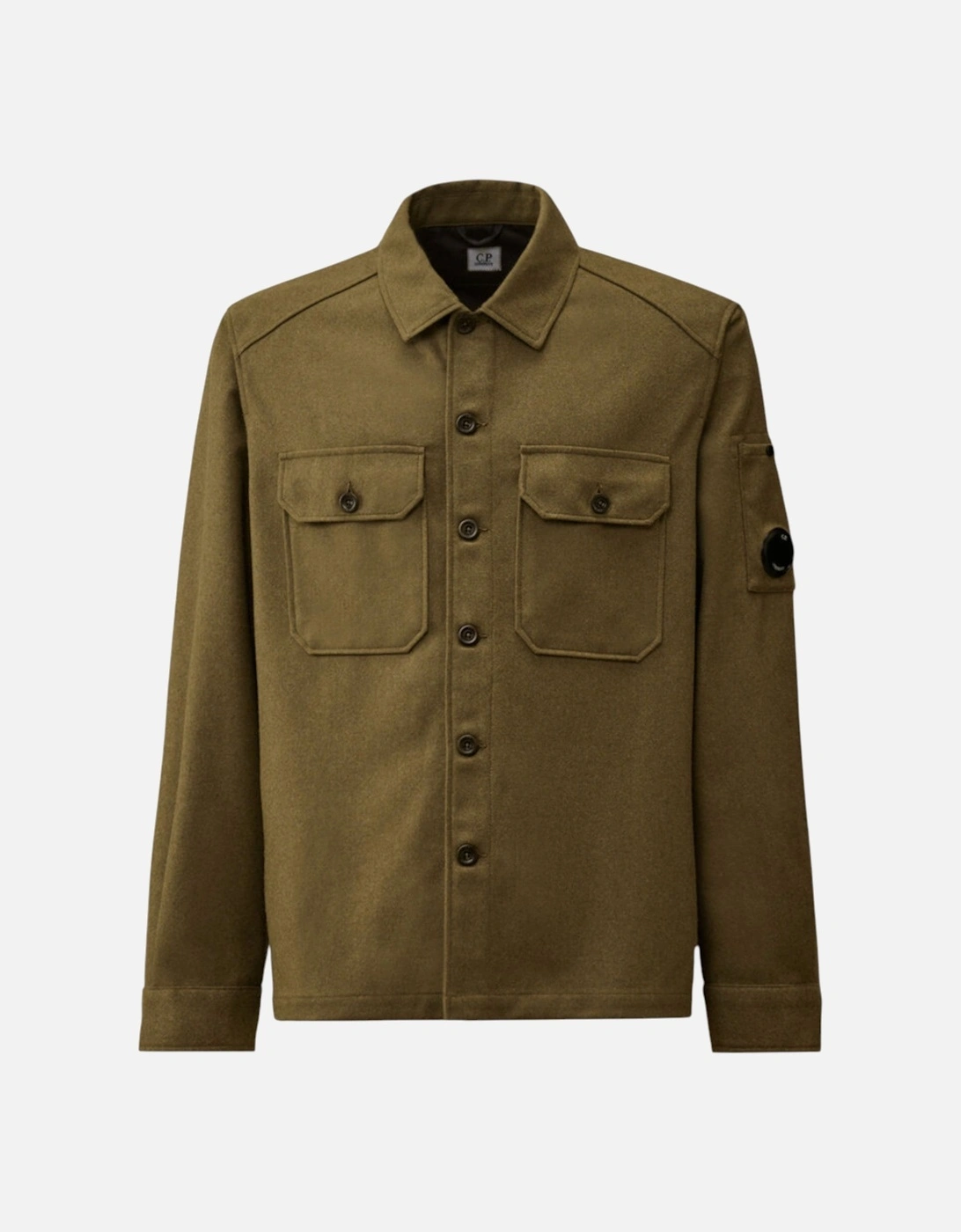 C.P. Company Felt Lens Khaki Overshirt, 4 of 3