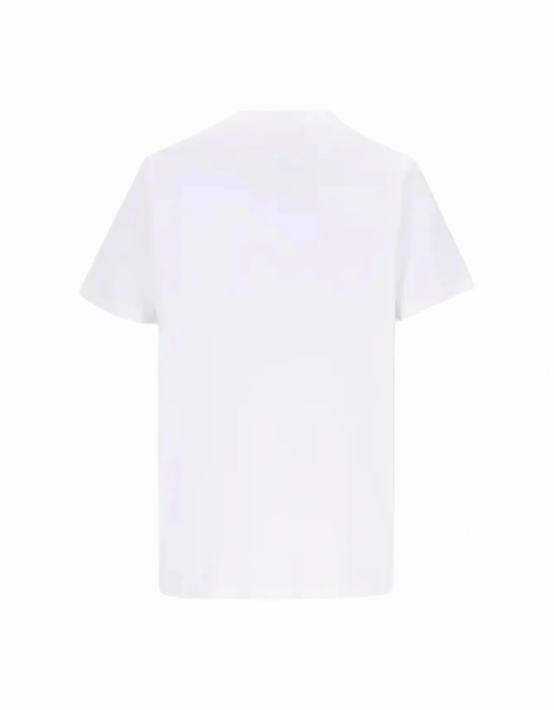 Printed and Embossed White Logo T-shirt