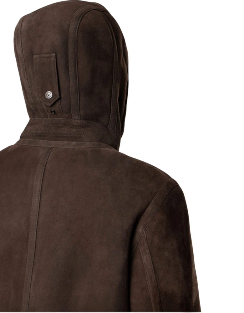 Suede Sheepskin Dark Brown Ghost Jacket
