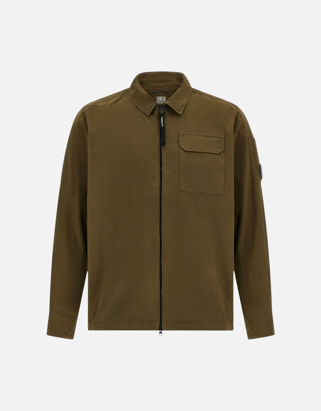 C.P. Company Khaki Green Zip-Up Overshirt, 4 of 3