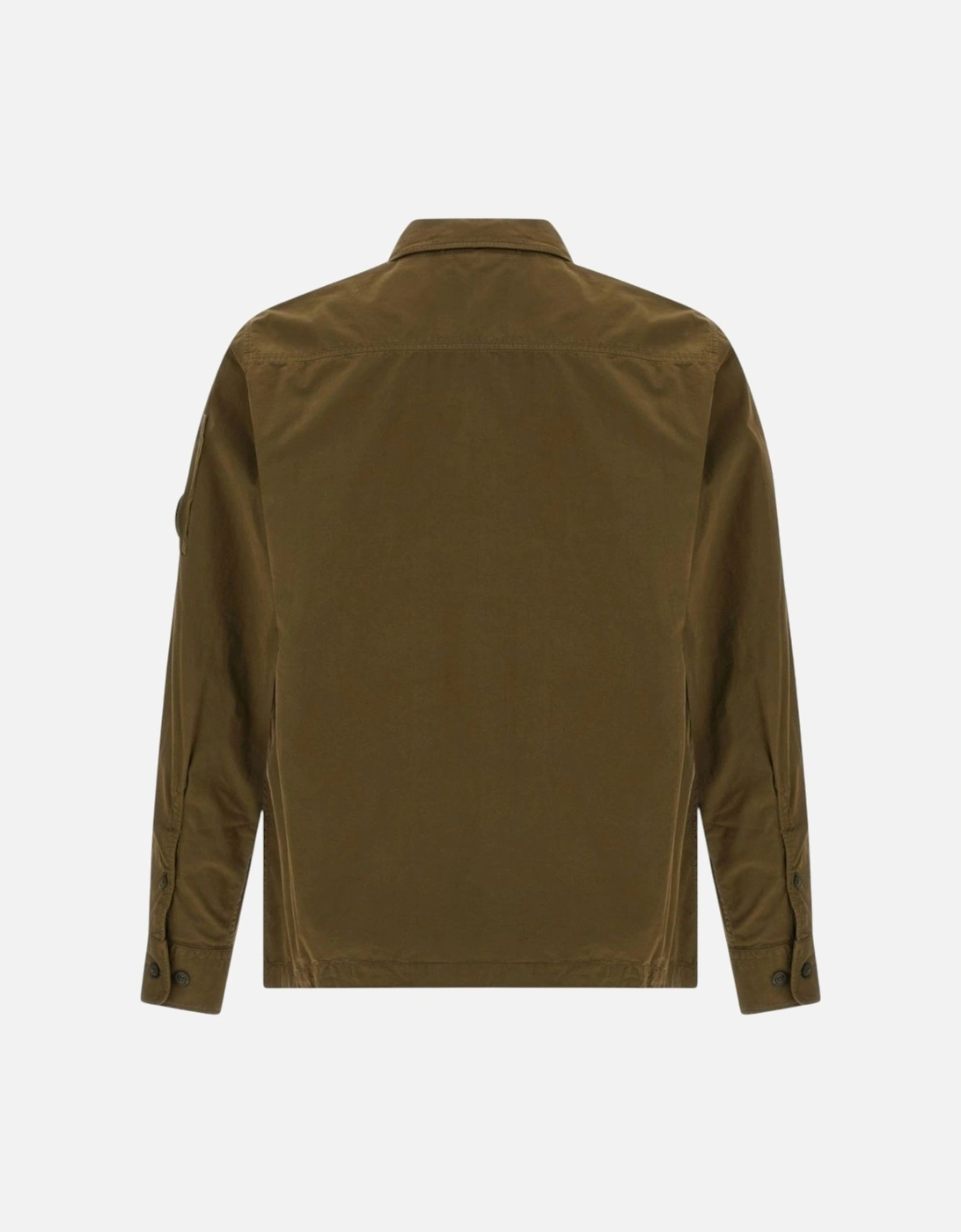 C.P. Company Khaki Green Zip-Up Overshirt