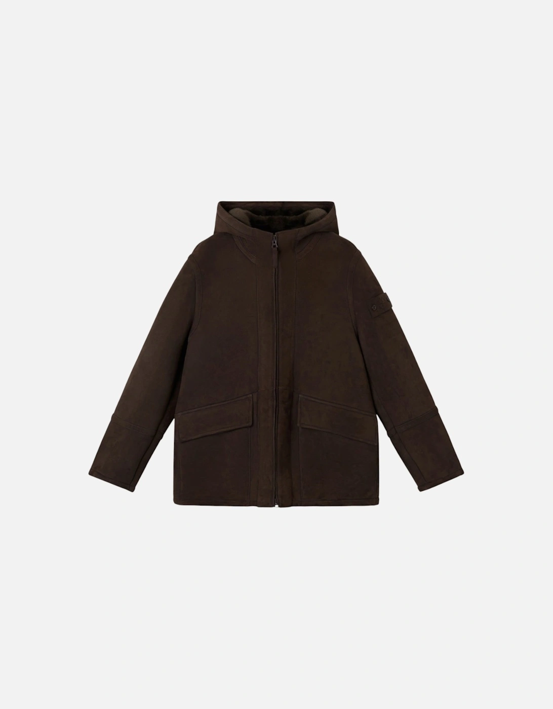 Suede Sheepskin Dark Brown Ghost Jacket, 4 of 3