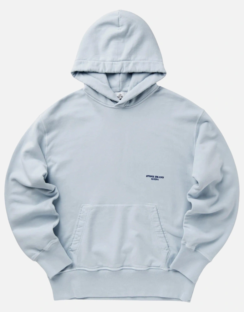 Marina Brushed Organic Cotton Baby Blue Hoodie