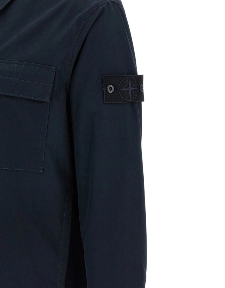 Ghost Cotton Canvas Navy Overshirt