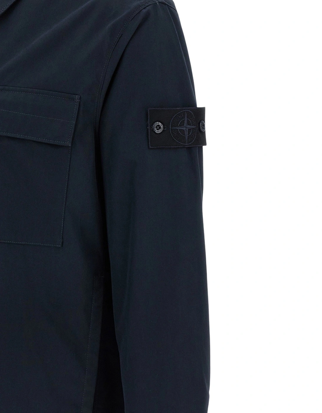 Ghost Cotton Canvas Navy Overshirt