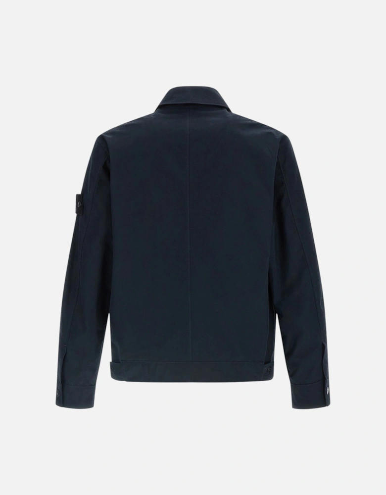 Ghost Cotton Canvas Navy Overshirt