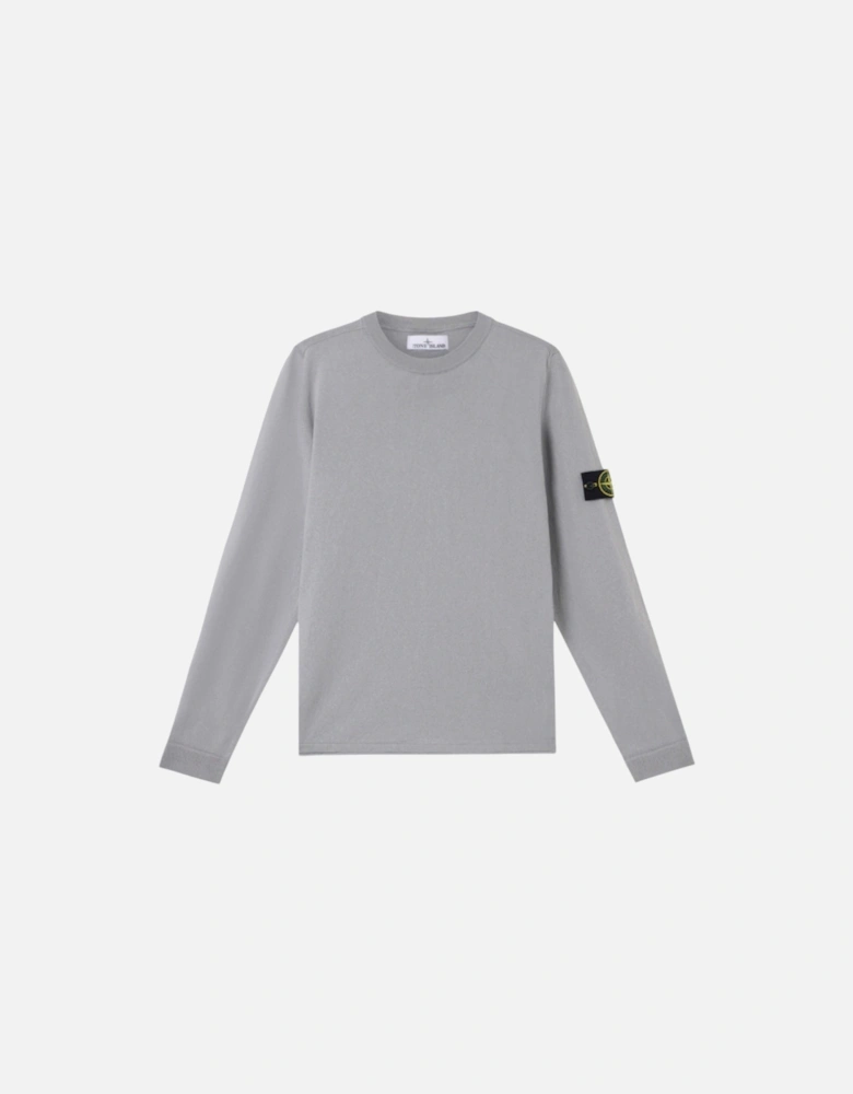 Light Raw Hand Grey Knit Sweatshirt