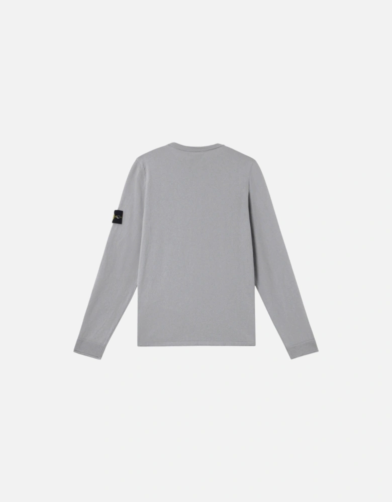 Light Raw Hand Grey Knit Sweatshirt