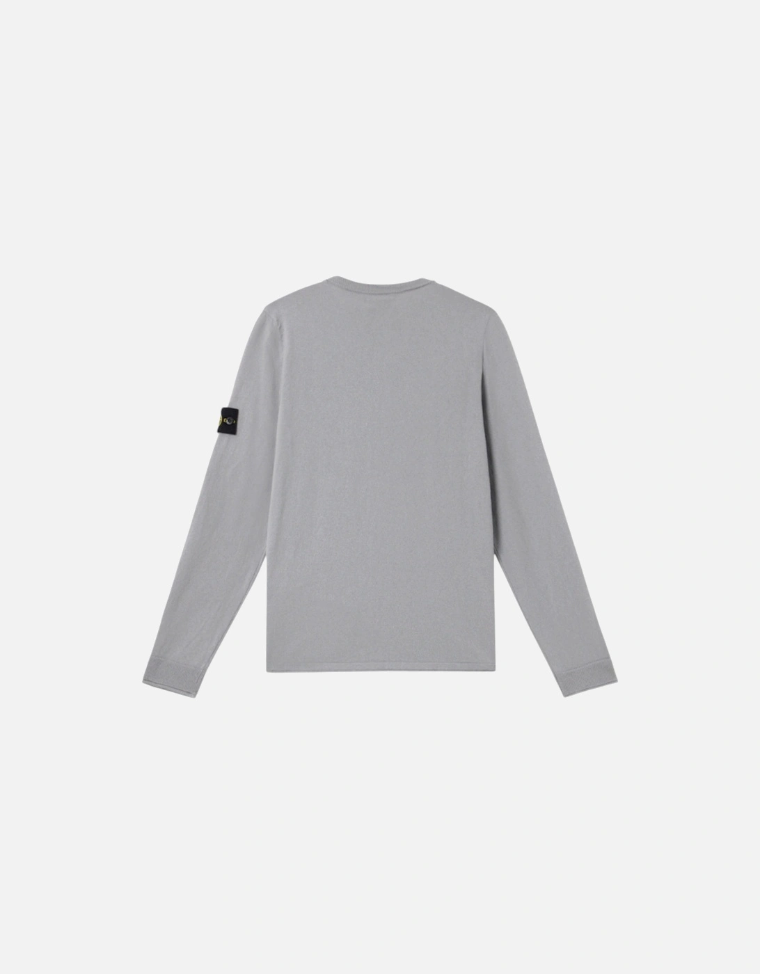 Light Raw Hand Grey Knit Sweatshirt
