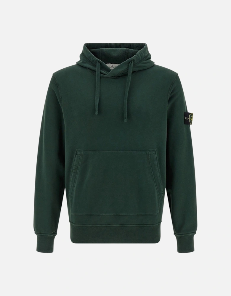 Brushed Cotton Dark Green Hoodie