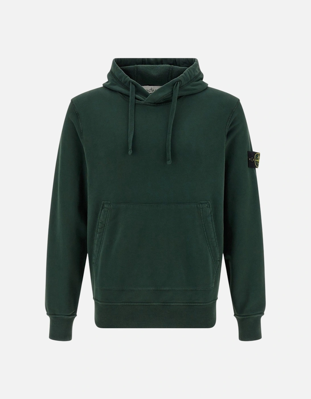Brushed Cotton Dark Green Hoodie, 4 of 3