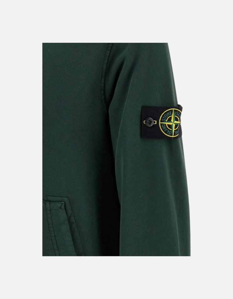 Brushed Cotton Dark Green Hoodie